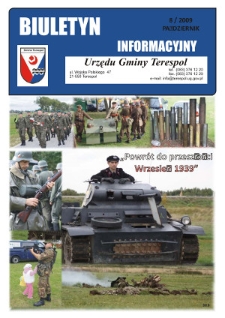 Biuletyn Informacyjny Urzędu Gminy w Terespolu R. 18 (2009) nr 8