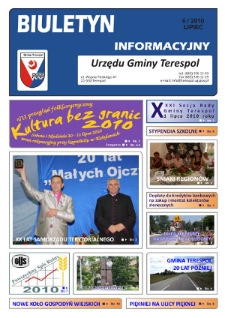 Biuletyn Informacyjny Urzędu Gminy w Terespolu R. 19 (2010) nr 6