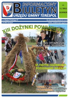 Biuletyn Informacyjny Urzędu Gminy w Terespolu R. 20 (2011) nr 5