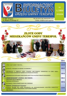 Biuletyn Informacyjny Urzędu Gminy w Terespolu R. 21 (2012) nr 1