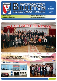 Biuletyn Informacyjny Urzędu Gminy w Terespolu R. 21 (2012) nr 2