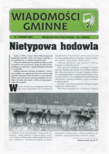 Wiadomości Gminne : miesięcznik gminy Biała Podlaska R. 7 (2005) nr 1