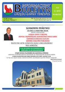 Biuletyn Informacyjny Urzędu Gminy w Terespolu R. 22 (2013) nr 3