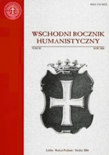 Wschodni Rocznik Humanistyczny T. 3 (2006)