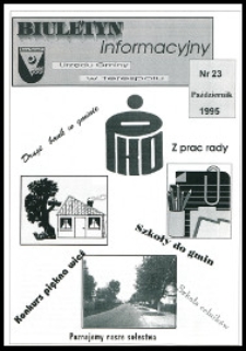 Biuletyn Informacyjny Urzędu Gminy w Terespolu R. 4 (1995) nr 23 (październik)
