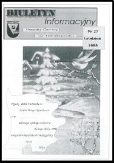 Biuletyn Informacyjny Urzędu Gminy w Terespolu R. 4 (1995) nr 27 (grudzień)