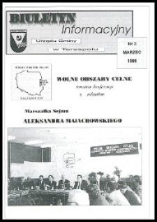 Biuletyn Informacyjny Urzędu Gminy w Terespolu R. 5 (1996) nr 3