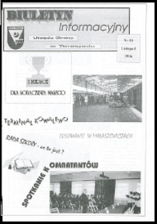 Biuletyn Informacyjny Urzędu Gminy w Terespolu R. 5 (1996) nr 10