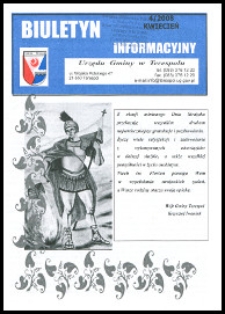 Biuletyn Informacyjny Urzędu Gminy w Terespolu R. 17 (2008) nr 4