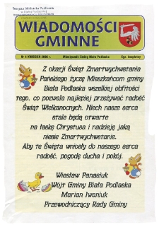 Wiadomości Gminne : miesięcznik gminy Biała Podlaska R. 8 (2006) nr 4