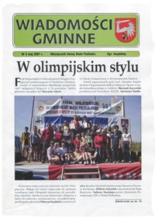 Wiadomości Gminne : miesięcznik gminy Biała Podlaska R. 9 (2007) nr 5