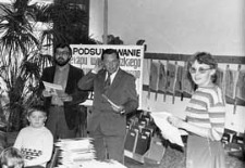 Podsumowanie etapu wojewódzkiego konkursu plastycznego "Gdybym był pisarzem i malarzem" 1984