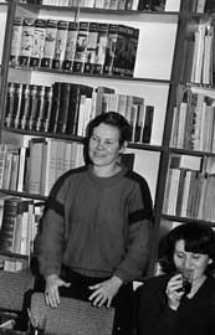 Pożegnanie pracownicy Stefanii Kryńskiej - Grzeleckiej - spotkanie w czytelni WiMBP