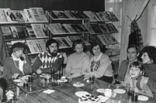 Pożegnanie pracownicy Stefanii Kryńskiej - Grzeleckiej - spotkanie w czytelni WiMBP