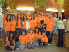 Przystanek biblioteka - językowy zawrót głowy - wakacje 2009 - dzieci z Ukrainy w Oddziale dla Dzieci MBP