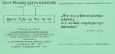 Ulotka : Akcja promocji czytelnictwa "Cała Polska czyta dzieciom", 2002