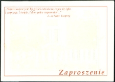 Zaproszenie : IV Powiatowy konkurs regionalny "Ocalić od zapomnienia" na warsztat informacyjny o regionie, 2006 r.
