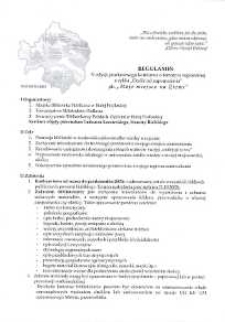 Regulamin : V Powiatowy konkurs regionalny "Ocalić od zapomnienia" ph. Moje miejsce na Ziemi, 2007