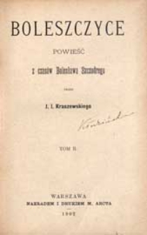 Boleszczyce : powieść z czasów Bolesława Szczodrego. T. 2