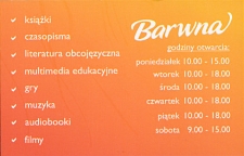 Wizytówka : Barwna Multimedialna Biblioteka dla Dzieci i Młodzieży