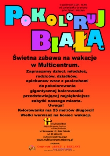 Plakat : Pokoloruj Białą