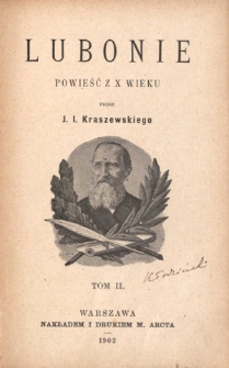 Lubonie : powieść z 10 w. T. 2