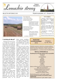Łomaskie Strony : biuletyn mieszkańców Łomaz i okolic R. 5 (2013) wydanie specjalne nr 5