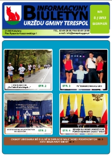 Biuletyn Informacyjny Urzędu Gminy w Terespolu R. 22 (2013) nr 8