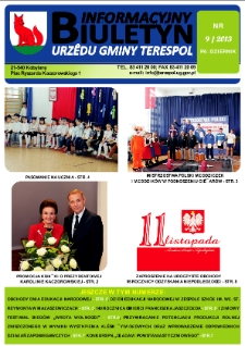 Biuletyn Informacyjny Urzędu Gminy w Terespolu R. 22 (2013) nr 9