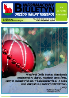 Biuletyn Informacyjny Urzędu Gminy w Terespolu R. 22 (2013) nr 10