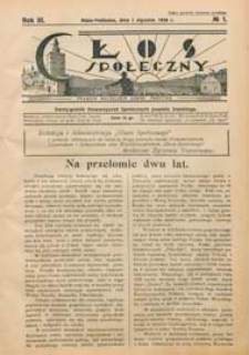 Głos Społeczny R. 3 (1935) nr 1