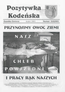 Pozytywka Kodeńska : gazetka gminna 2003 nr 3