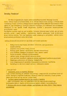 Ulotka : [Inc.:] Głośne czytanie dla dzieci [...]