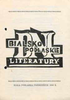 Druk ulotny : [Inc.:] V Bialskopodlaskie Dni Literatury 15-17 października 1980