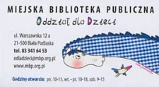 Wizytówka : [Inc:] Miejska Biblioteka Publiczna. Oddział dla Dzieci