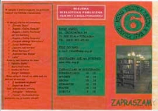Ulotka : [Inc.:] Miejska Biblioteka Publiczna Filia nr 6 w Białej Podlaskiej zaprasza, 2008
