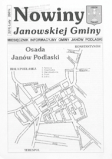 Nowiny Janowskiej Gminy : miesięcznik informacyjny Gminy Jan&oacute;w Podlaski R.2 (2001) nr 2 (11)