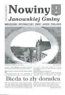 Nowiny Janowskiej Gminy : miesięcznik informacyjny Gminy Jan&oacute;w Podlaski R.2 (2001) nr 4/5 (13)