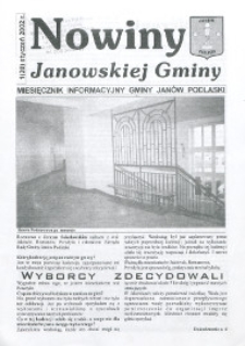 Nowiny Janowskiej Gminy : miesięcznik informacyjny Gminy Janów Podlaski R. 3 (2002) nr 1 (20)