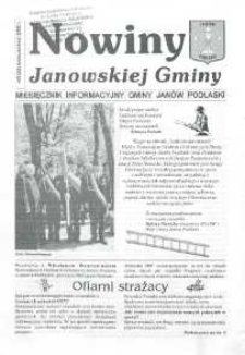 Nowiny Janowskiej Gminy : miesięcznik informacyjny Gminy Jan&oacute;w Podlaski R. 3 (2002) nr 4/5 (22)