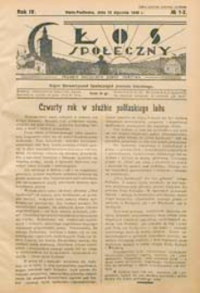 Głos Społeczny R. 4 (1936) nr 1-2