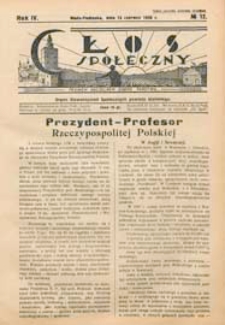 Głos Społeczny R. 4 (1936) nr 12