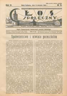 Głos Społeczny R. 4 (1936) nr 16