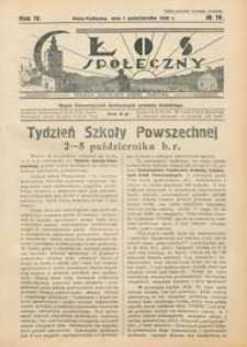 Głos Społeczny R. 4 (1936) nr 19