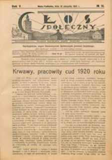 Głos Społeczny R. 5 (1937) nr 16