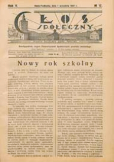 Głos Społeczny R. 5 (1937) nr 17