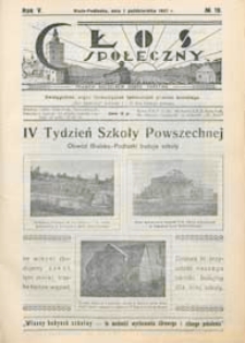 Głos Społeczny R. 5 (1937) nr 19