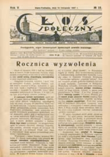 Głos Społeczny R. 5 (1937) nr 22