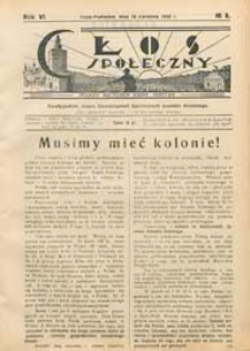 Głos Społeczny R. 6 (1938) nr 8