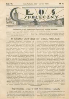 Głos Społeczny R. 6 (1938) nr 11